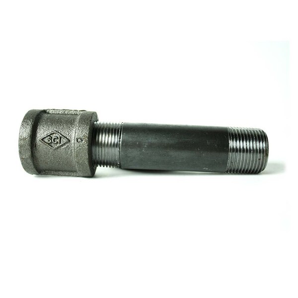 Thrifco Plumbing 1 Inch R-L Nipple & Cpl, Black 9119051 - main